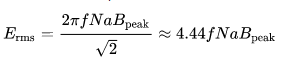 emf equation
