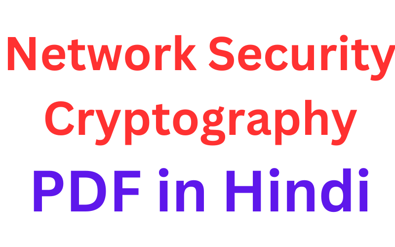 network security & cryptography pdf in Hindi