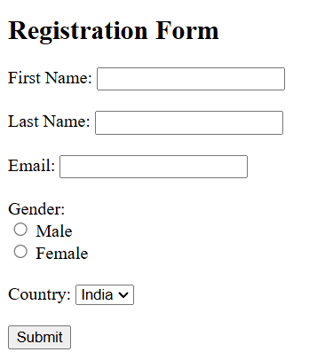 html form in Hindi