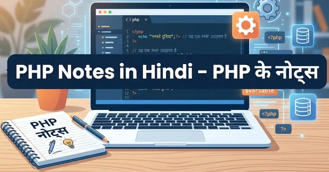 PHP Notes in Hindi - PHP के नोट्स