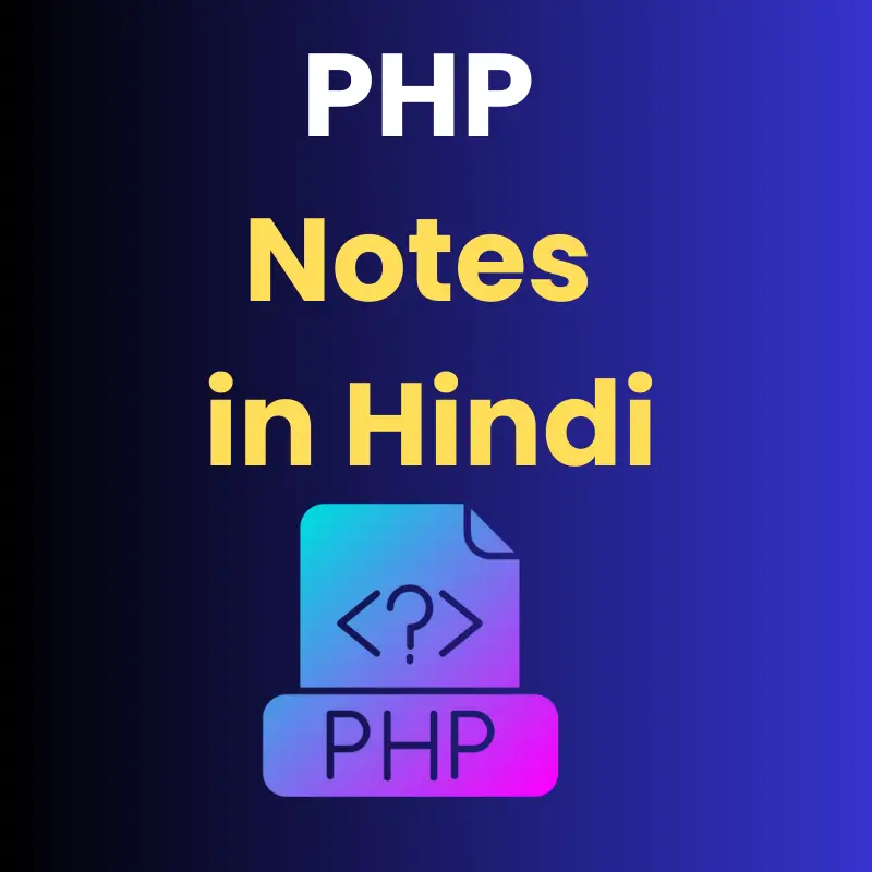 PHP Notes in Hindi