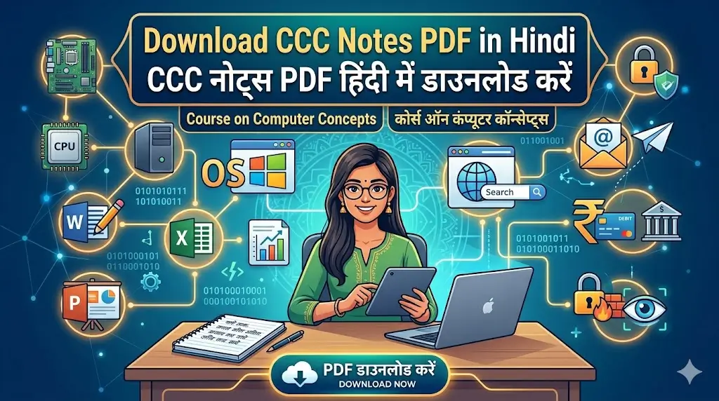 CCC Notes PDF in Hindi – Course on Computer Concepts PDF