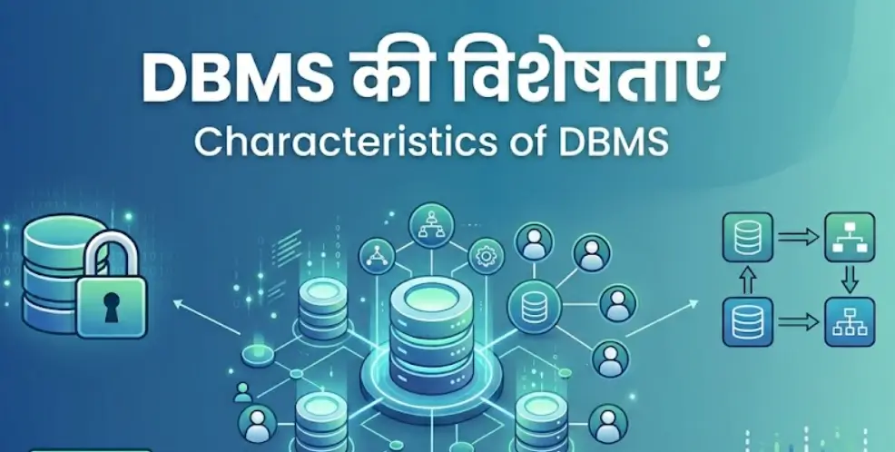 DBMS की विशेषताएं (Characteristics of DBMS in Hindi)