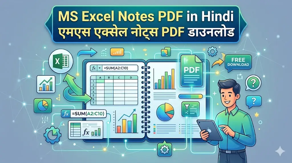 MS Excel Notes PDF in Hindi