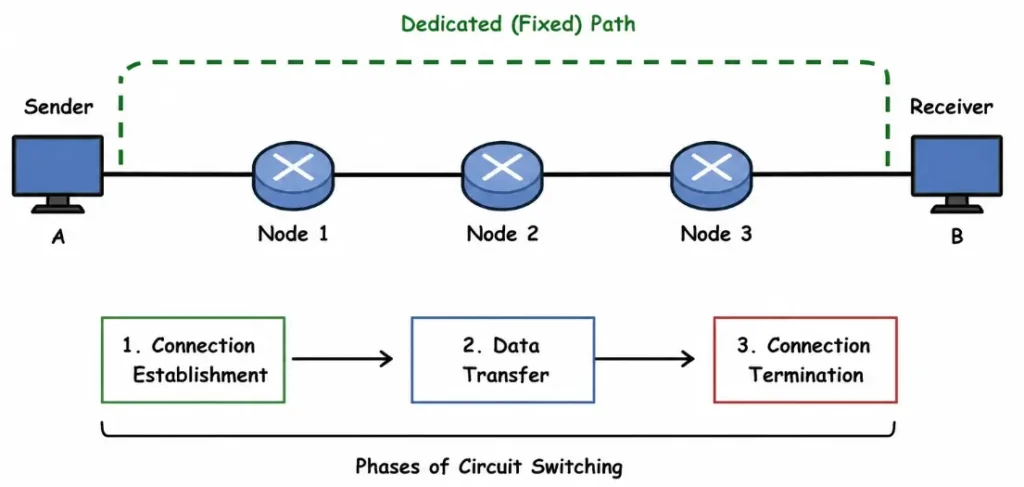 circuit switching in Hindi